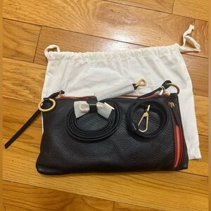 Elegant Black Leather Women's Bag